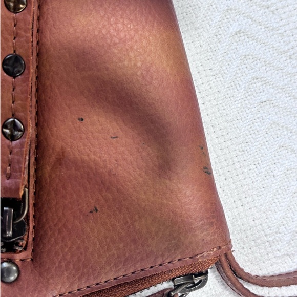 Free People Distressed Brown Leather Wristlet - Picture 3 of 7